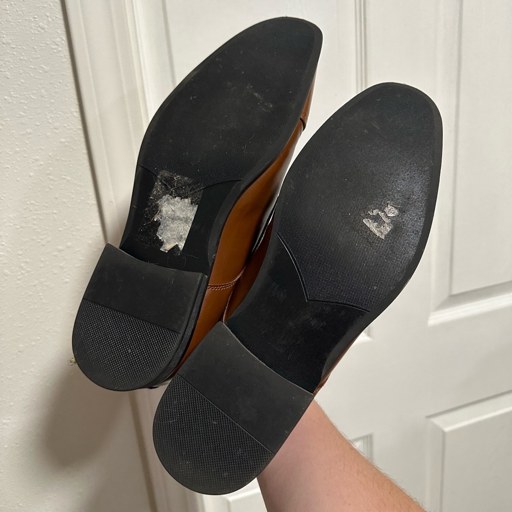 Express Brown Dress Shoes Mens Size 11 - Picture 7 of 9